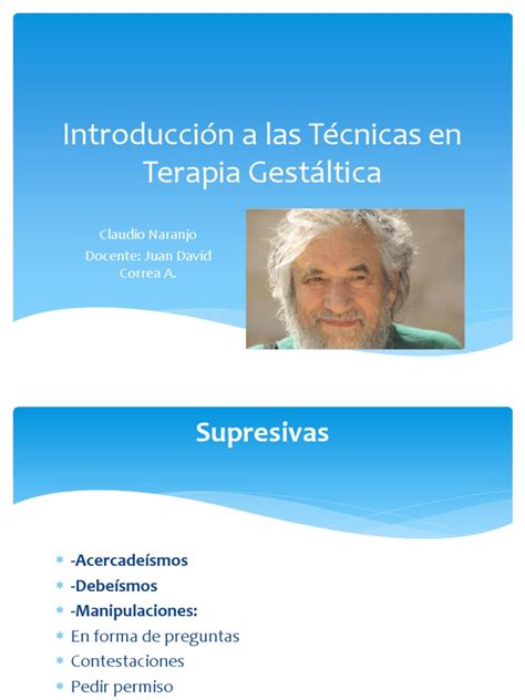 introduccion a las tecnicas en terapia gestaltica.pdf | Información ...