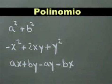 Introducción al Algebra   Monomios y Polinomios   YouTube