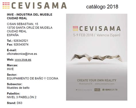 INVE   News: Industria del Mueble CR arrives at CEVISAMA 2018