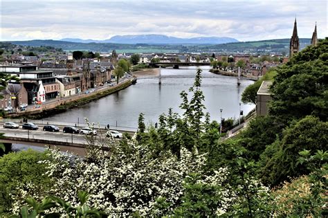 Inverness, a popular tourist destination in the Highlands ...