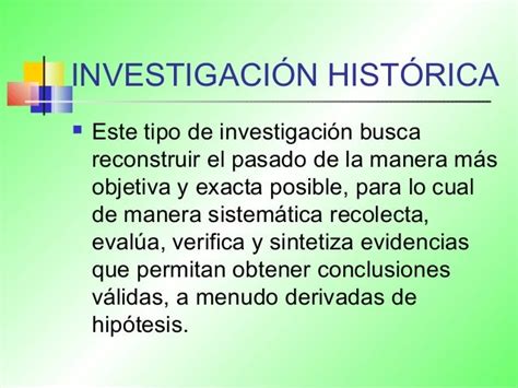 Investigacion historica