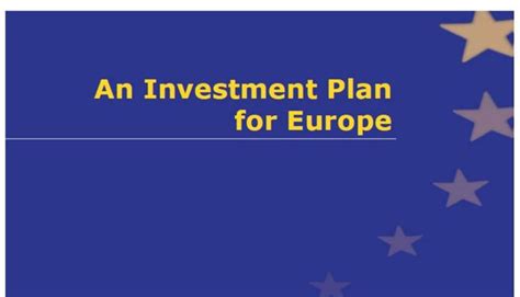 Investment Plan for Europe: EUR 75 million to finance the ...
