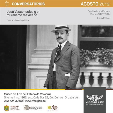 Invita IVEC a la conferencia  José Vasconcelos y el muralismo mexicano ...