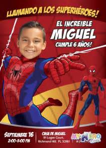 Invitación de Cumpleaños Spiderman. Con su niño como el ...