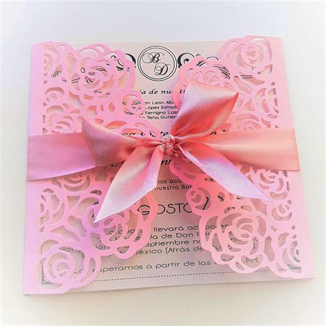 Invitación para xv años rosa floral | Ondine Collection