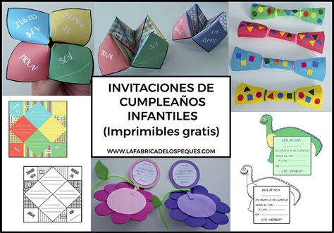 Invitaciones de cumpleaños infantiles Imprimibles gratis ...