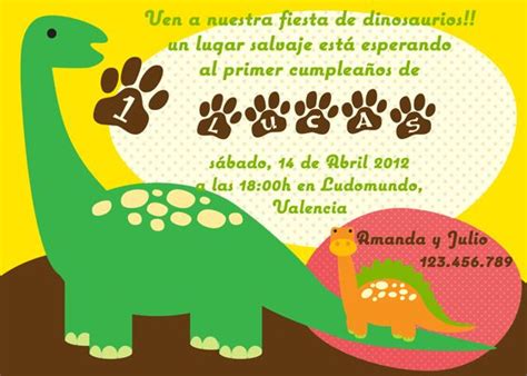 Invitaciónes de dinosaurios gratis para imprimir   Imagui | ideas ...