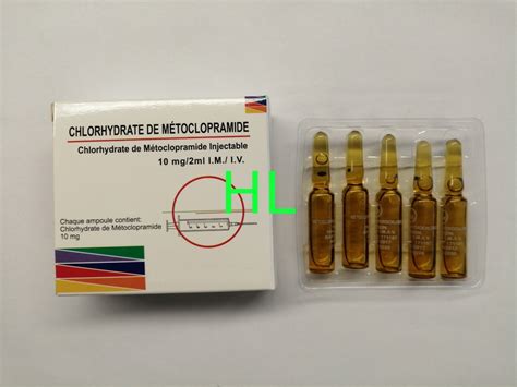Inyección 10mg/2mL de Metoclopramide anti   medicinas BP/USP del emetics