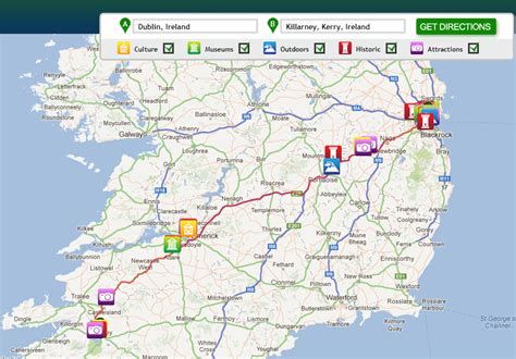 Ireland Travel Tool: Plan Your Driving Route with My ...
