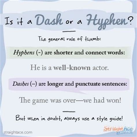 Is it time for a dash  —  or a hyphen    ? Follow these ...