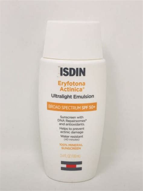 ISDIN Eryfotona Actinica Zinc Oxide & 100% Mineral Sunscreen SPF 50+, 3 ...