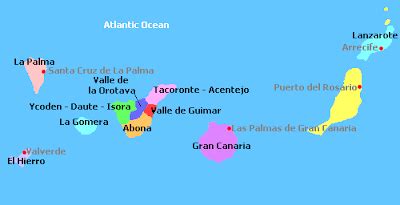 Islas Canarias Mapa Imagen