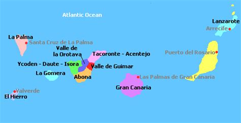Islas Canarias Mapa Imagen