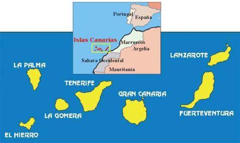 Islas Canarias mapa y gastronomía | Sitios donde viajar