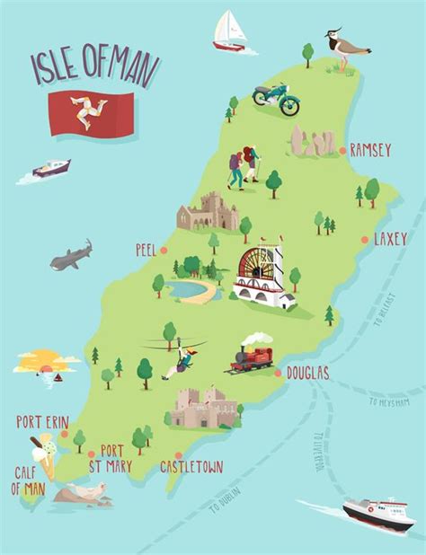 Isle of man map illustration by kerryhyndman.co.uk | New ...
