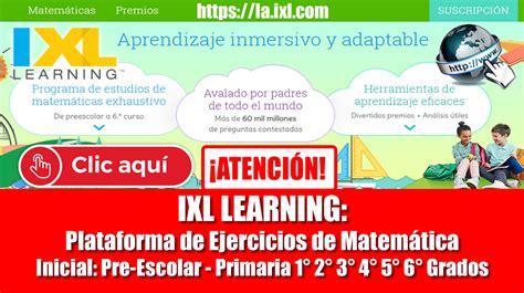 IXL LEARNING: Ejercicios de Matemática ONLINE [Inicial ...