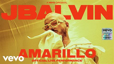 J Balvin   Amarillo  Official Live Performance  | Vevo ...