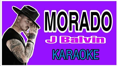 J Balvin   morado | KARAOKE versión   YouTube