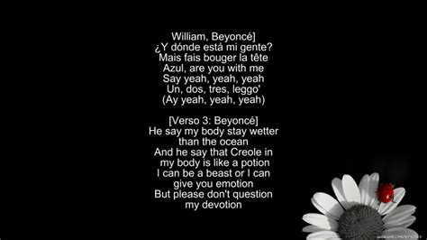 J Balvin & Willy William Mi Gente feat Beyoncé lyrics ...