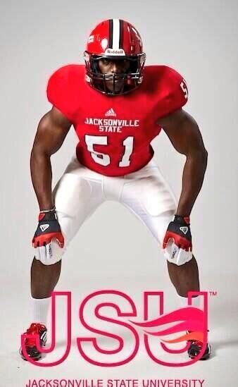 Jacksonville State University new home football uniforms.