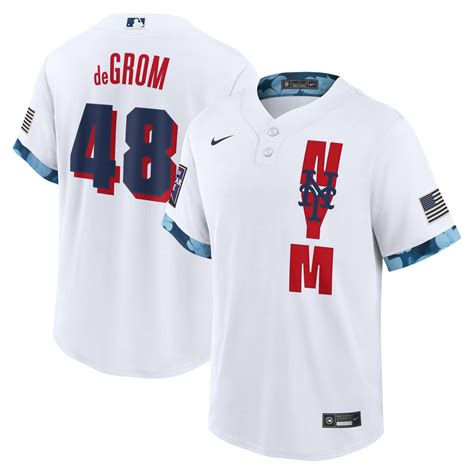 Jacob deGrom New York Mets Nike 2021 MLB All Star Game Replica Player ...