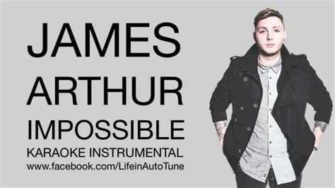 James Arthur   Impossible  Karaoke Instrumental    YouTube
