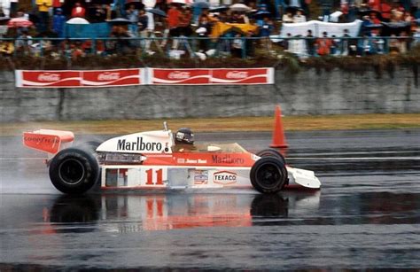 James Hunt at the wheel of his McLaren M23 at the 1976 Calabrese Grand ...