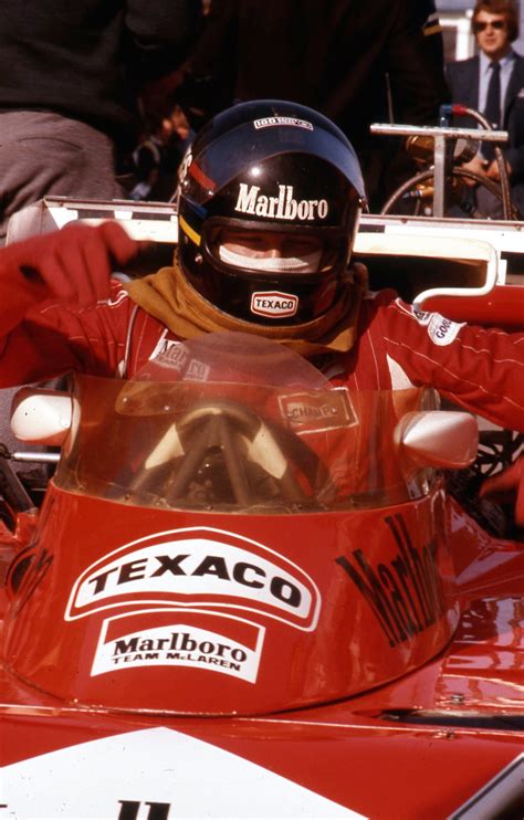 James Hunt in his McLaren at the 1976 Canadian Grand Prix ...