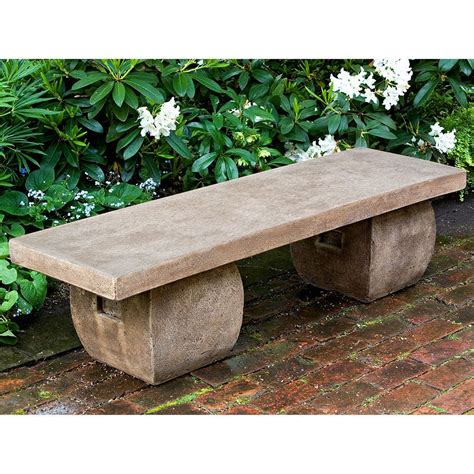 Japanese Garden Stone Bench – Brown Stone Patina | Stone ...