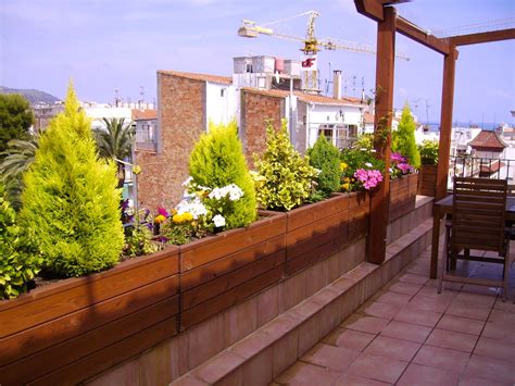 jardineras de madera de pino a medida: Para terrazas