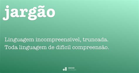 Jargão   Dicio, Dicionário Online de Português