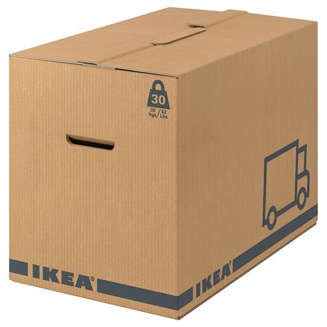 JÄTTENE Moving box, brown, 22x13x16 ¼    IKEA