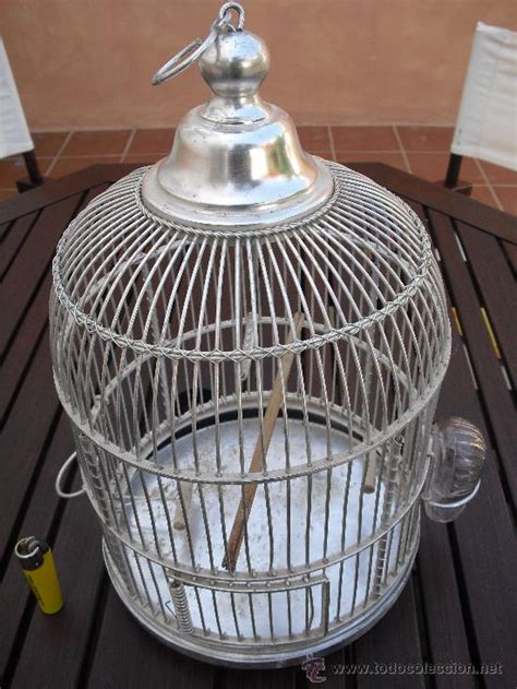 jaula antigua de aluminio para pajaros, aves.   Comprar ...