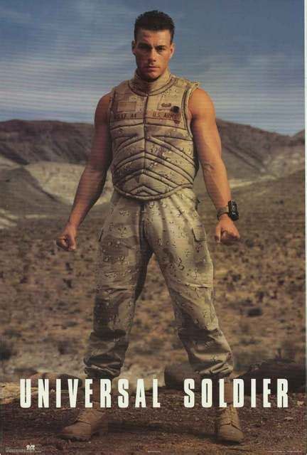 Jean Claude Van Damme Universal Soldier Movie Poster 23x35 | Jean ...