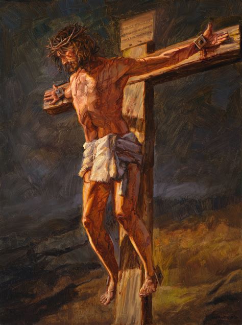 Jesus crucified on Golgotha   Gospelimages