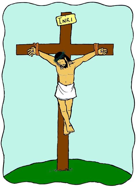 Jesus en la cruz para dibujar   Imagui