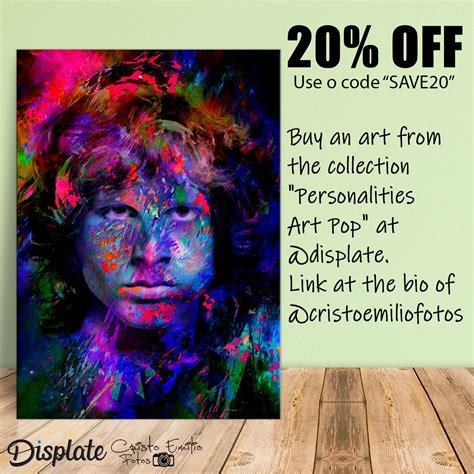Jim Morrison in color  Poster by Cristo Emilio | Displate | Poster ...