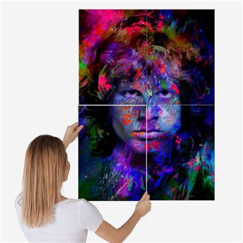 Jim Morrison in color  Poster by Cristo Emilio | Displate | Poster ...