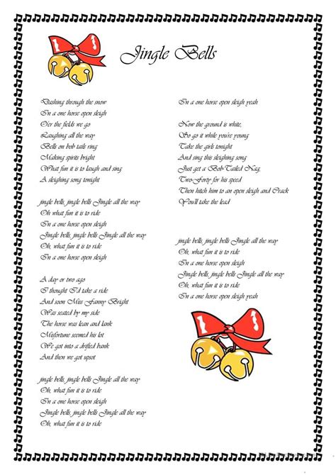 Jingle Bells   English ESL Worksheets for distance ...