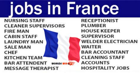 jobs vacancies in france   worldswin