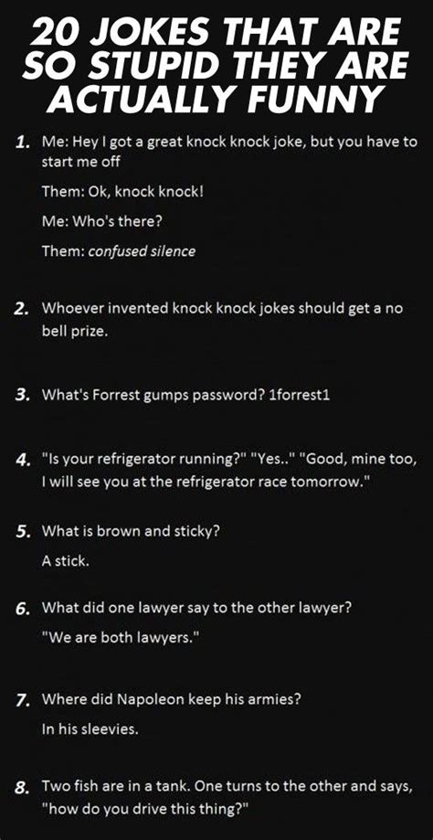 Jokes That Are So Dumb, They Are Actually Funny | Humor ...