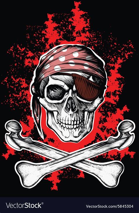Jolly Roger pirate symbol with crossed daggers on the ...