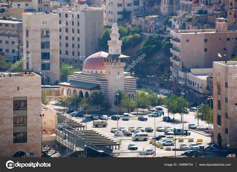 Jordania: vista del horizonte de Ammán, la capital y ...