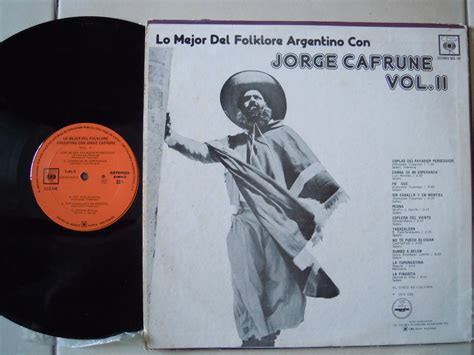 Jorge Cafrune Lp Vol. 2 Lo Mejor Del Folklore Argentino   $ 180.00 en ...