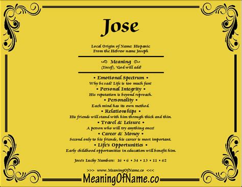 Jose   Meaning of Name