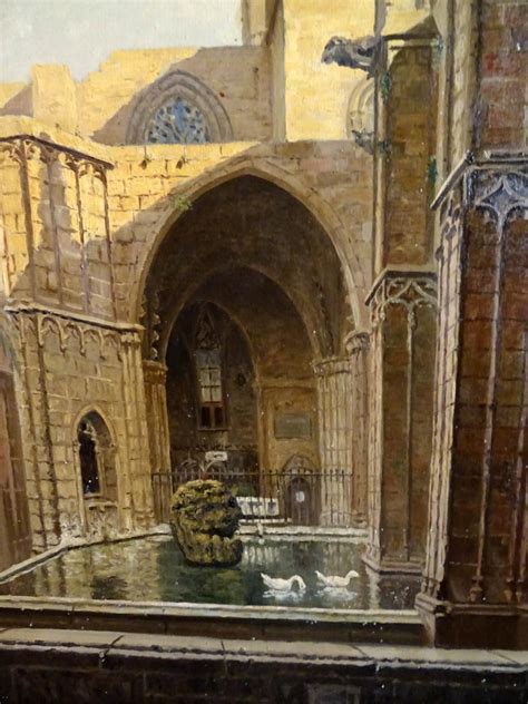 Josep Cabrer Borrell:  Claustro de la catedral de Barcelona    Subasta ...