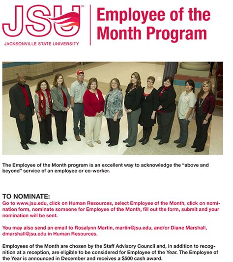 JSU | JSU News | Nominations Sought for JSU Employee of ...