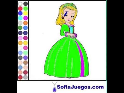 Juego: Colorear Princesa Amber Gratis Online   YouTube