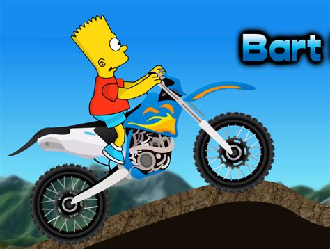 Juego con la moto de Bart Simpson