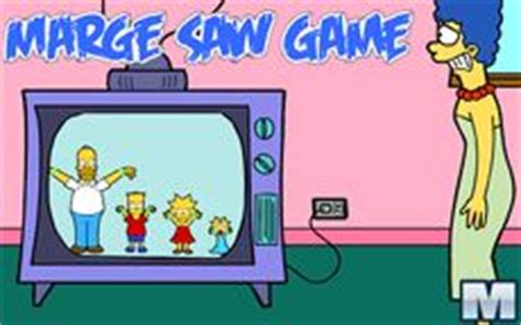 Juego simpson   Marge Saw Game   Macrojuegos.com